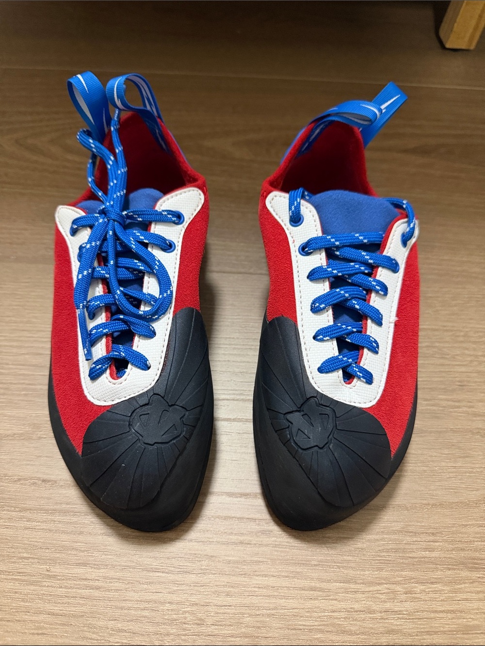 Evolv Ashima Climbing-Style Women’s Shoes in Red, Blue & Black